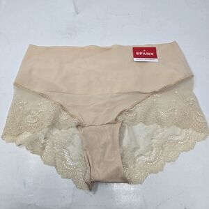 SPANX Womens Large Soft Nude Undie-tectable Lace Hi-Hipster SP0515 Panty